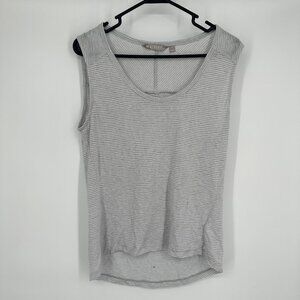 Athleta Gray Striped Tank top size small‎